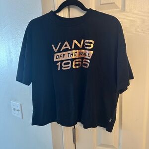 Vans Black Boxy Crop T-Shirt